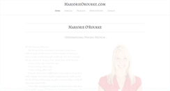 Desktop Screenshot of marjorieorourke.com